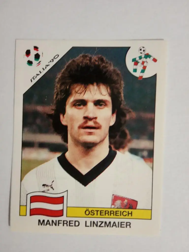 PANINI Чемпионат мира 1990 г.- 68 Linzmaier Austria