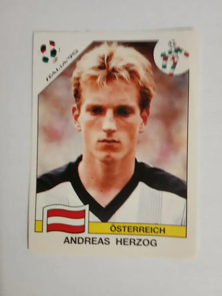 PANINI Чемпионат мира 1990 г.- 70 Herzog Austria