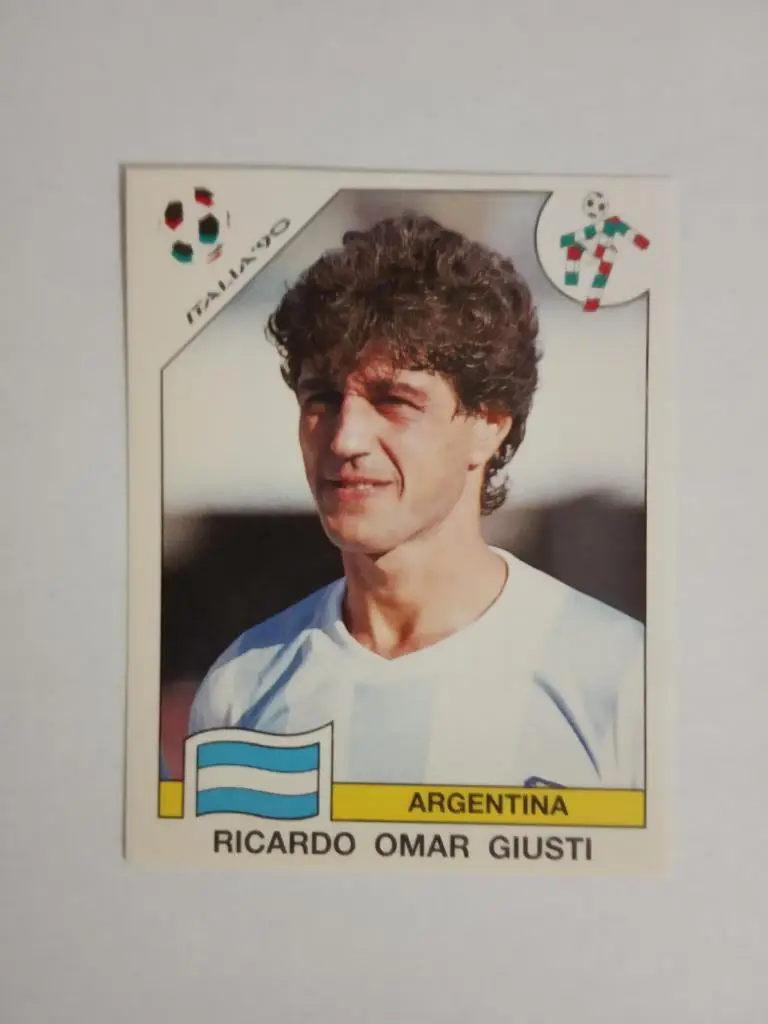 PANINI Чемпионат мира 1990 г. - 123 Giusti Argentina