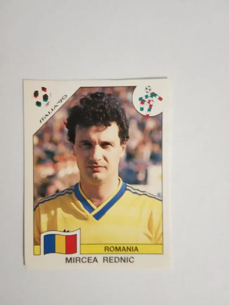 PANINI Чемпионат мира 1990 г. - 158 Rednic Romania