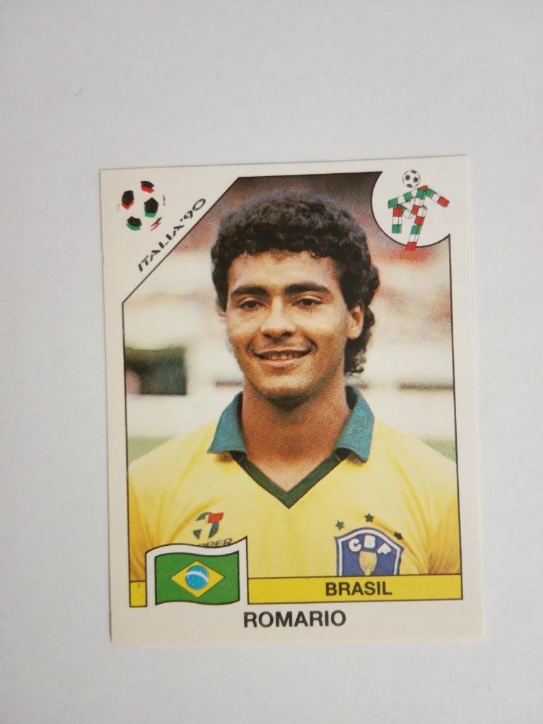 PANINI Чемпионат мира 1990 г. - 208 Romario Brasil