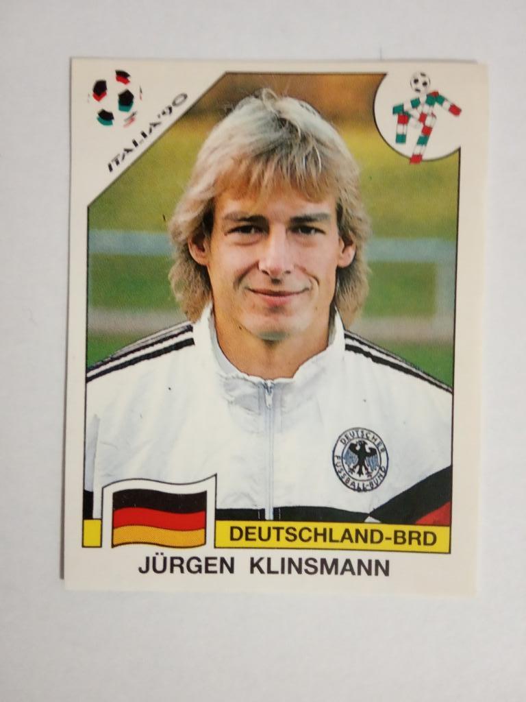 PANINI Чемпионат мира 1990 г. - 265 Klinsmann BRD