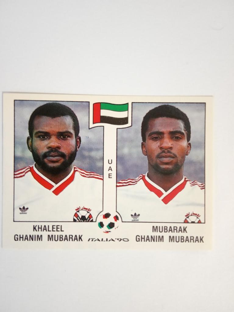 PANINI Чемпионат мира 1990 г. - 309 K.Mubarak,M.Mubarak UAE