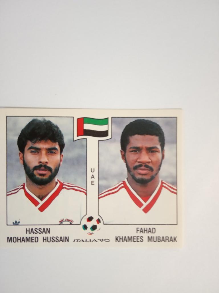 PANINI Чемпионат мира 1990 г. - 313 Hussain,Mubarak UAE