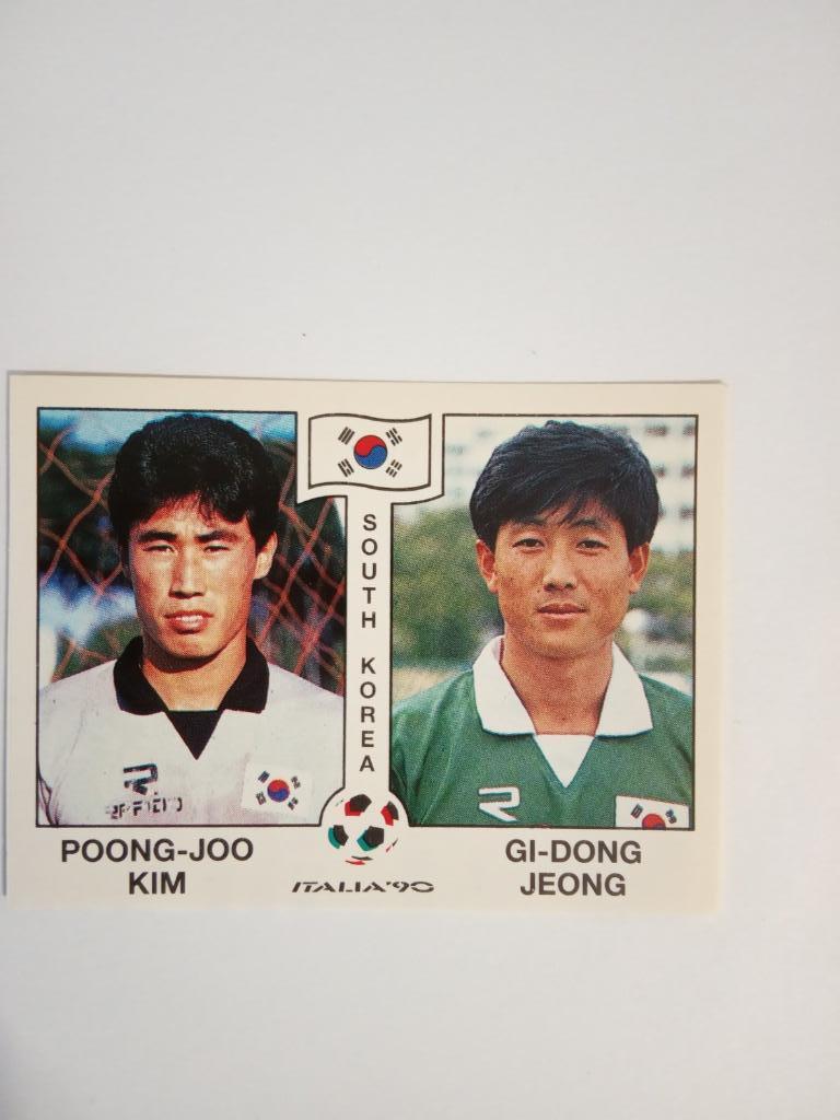 PANINI Чемпионат мира 1990 г. - 317 Kim,Jeong South Korea