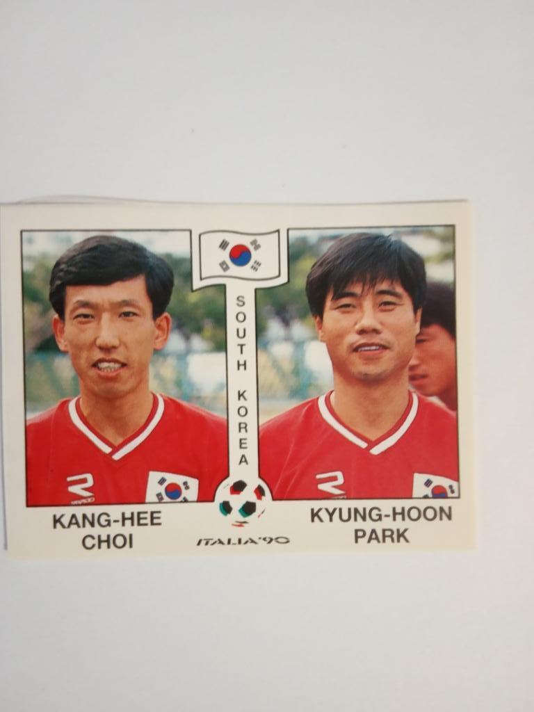 PANINI Чемпионат мира 1990 г. - 318 Choi,Park South Korea