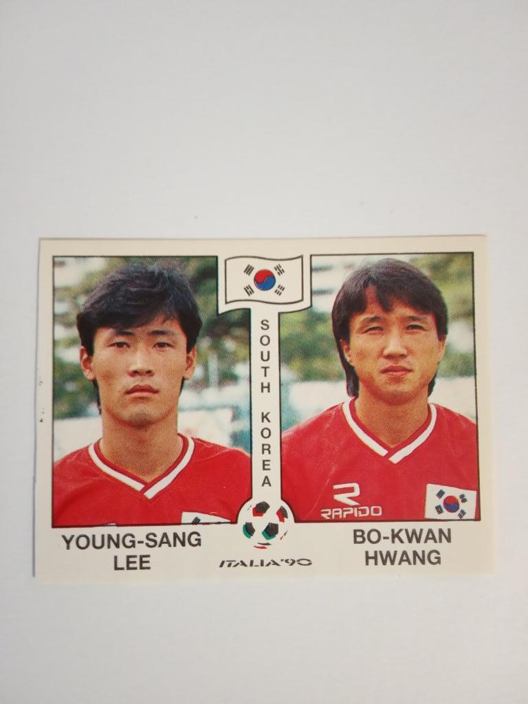 PANINI Чемпионат мира 1990 г. - 321 Lee,Hwang South Korea