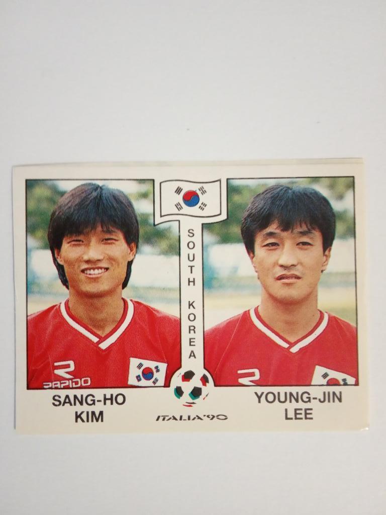 PANINI Чемпионат мира 1990 г. - 322 Kim,Lee South Korea
