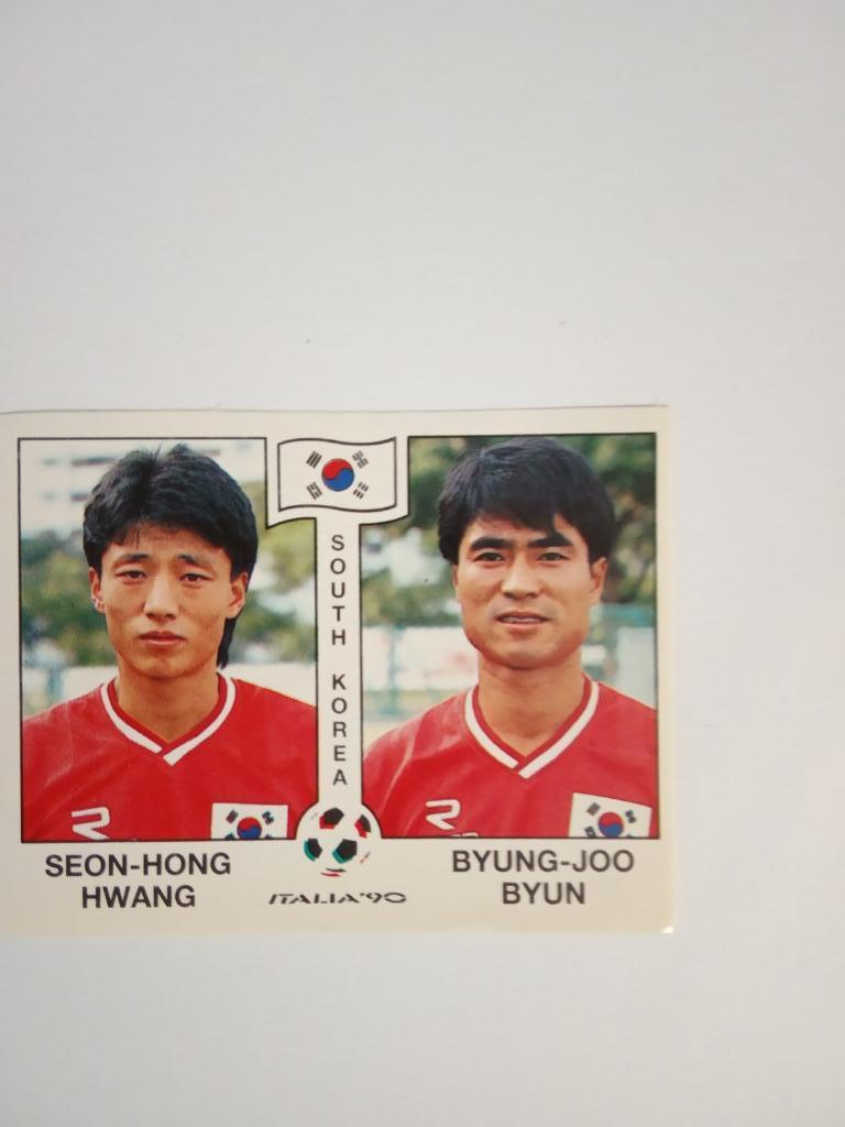 PANINI Чемпионат мира 1990 г. - 324 Hwang,Byun South Korea