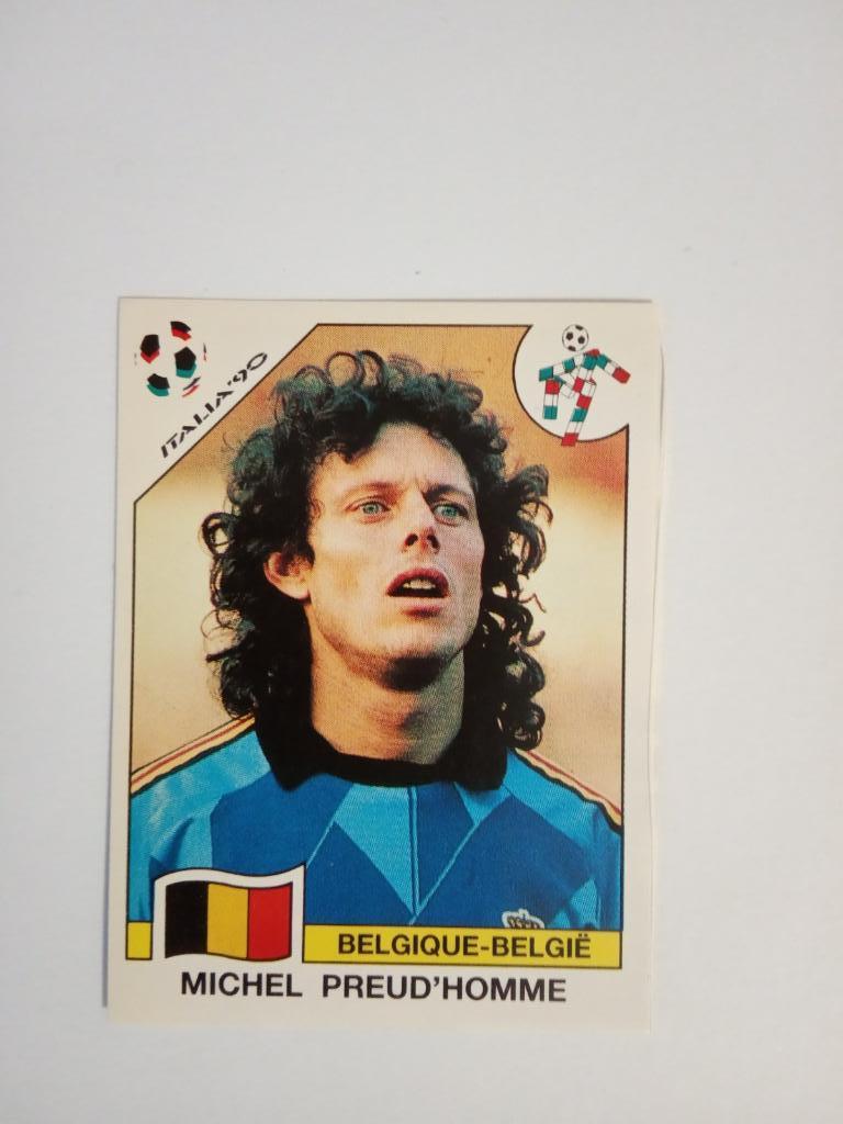 PANINI Чемпионат мира 1990 г. - 326 Preud'Homme Belgie