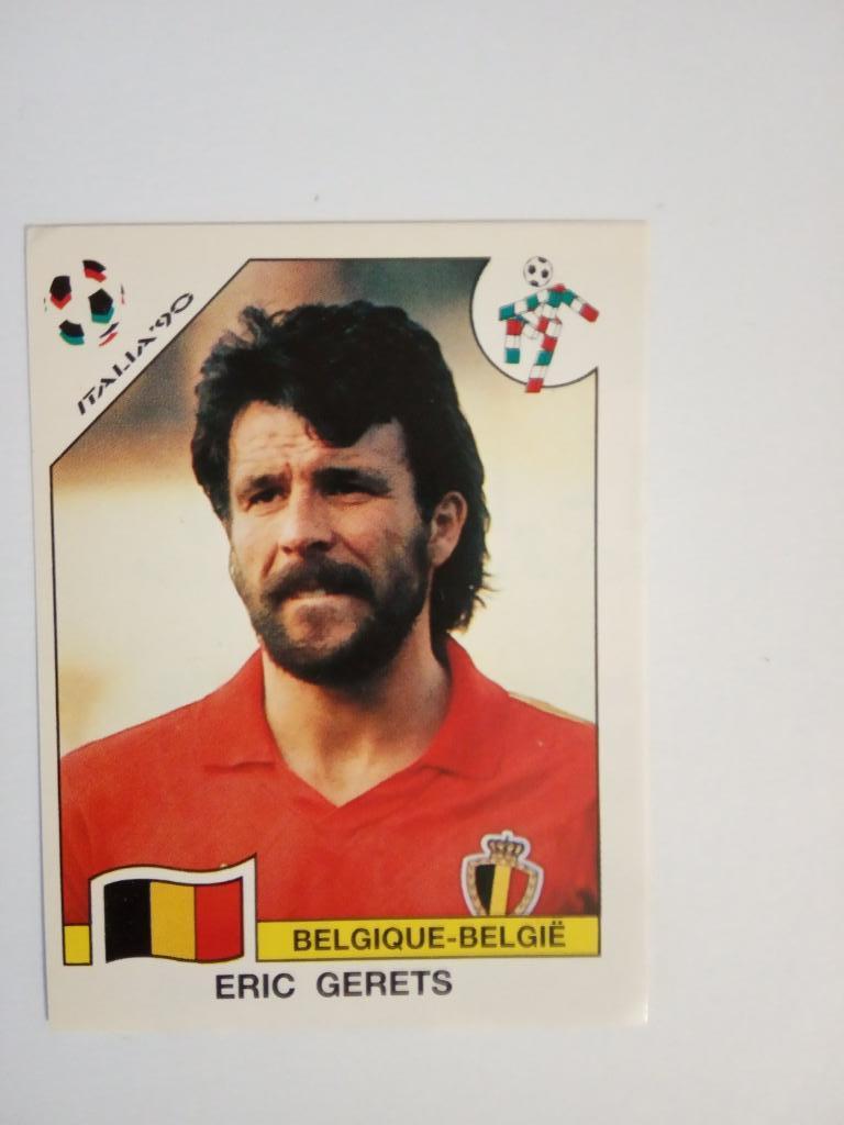 PANINI Чемпионат мира 1990 г. - 329 Gerets Belgie