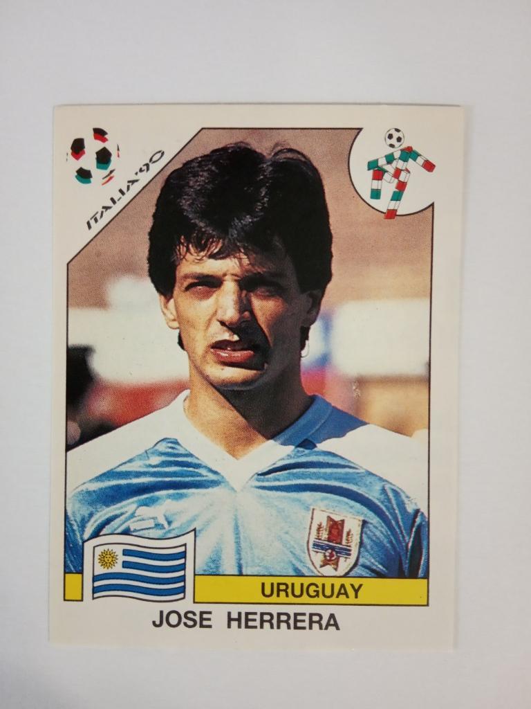 PANINI Чемпионат мира 1990 г. - 367 Herrera Uruguay