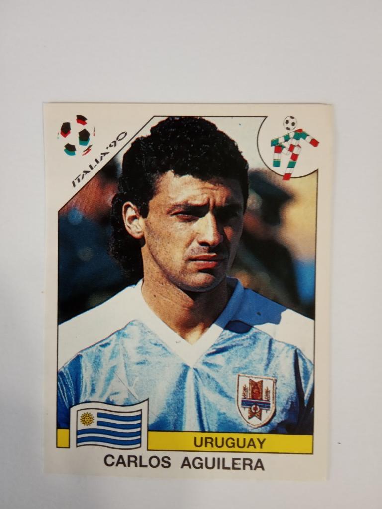 PANINI Чемпионат мира 1990 г. - 381Aguilera Uruguay