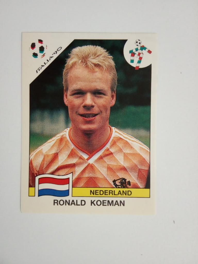 PANINI Чемпионат мира 1990 г. - 406 Koeman Nederland