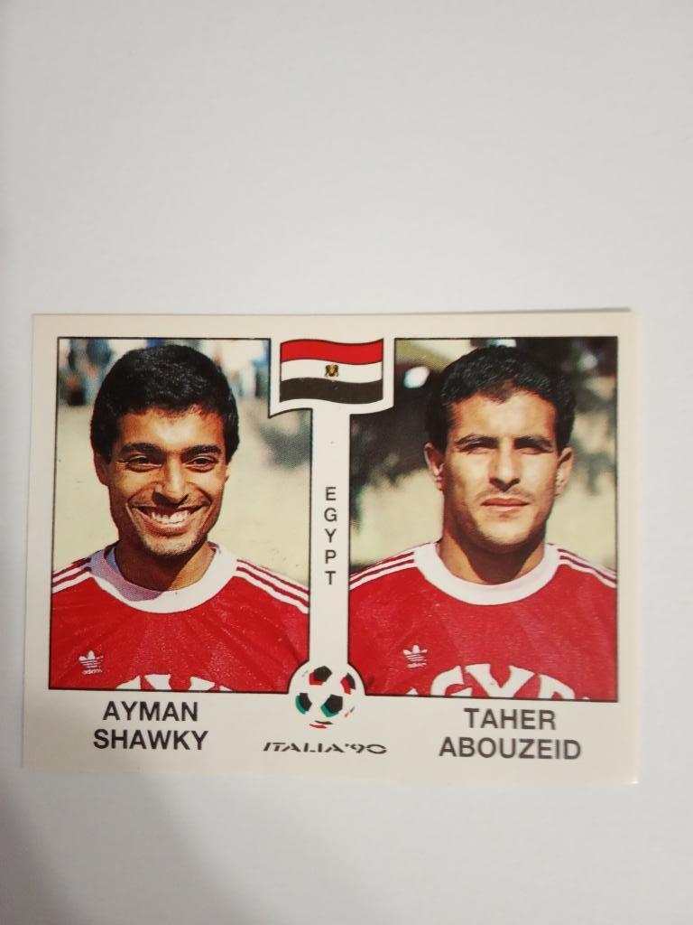 PANINI Чемпионат мира 1990 г. - 447 Shawky,Abouzeid Egypt