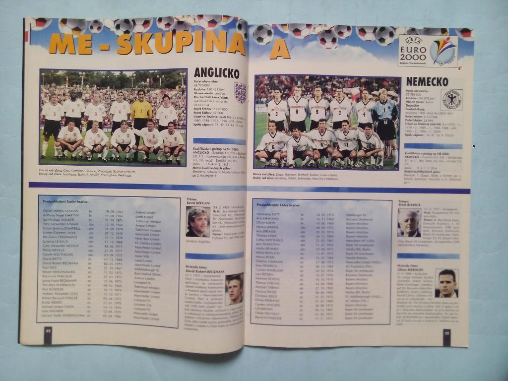 FUTBAL magazin №6 и №7 выпуски о Чемпионате Европы Бельгия,Голландия ЕВРО 2000 1