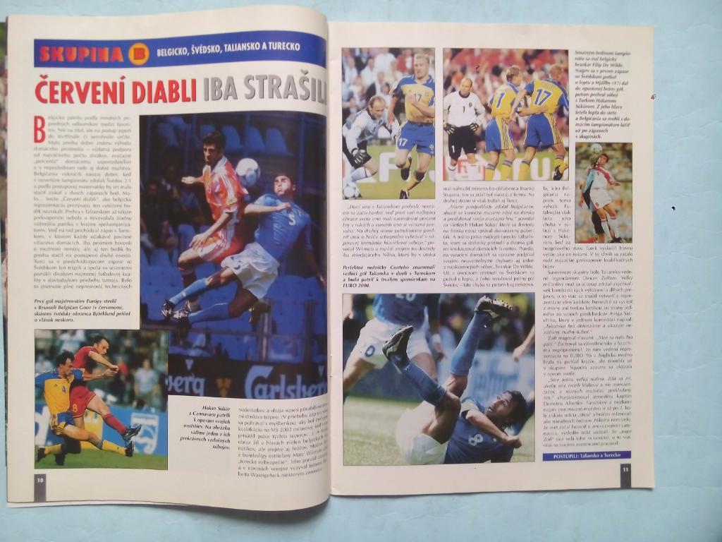 FUTBAL magazin №6 и №7 выпуски о Чемпионате Европы Бельгия,Голландия ЕВРО 2000 5