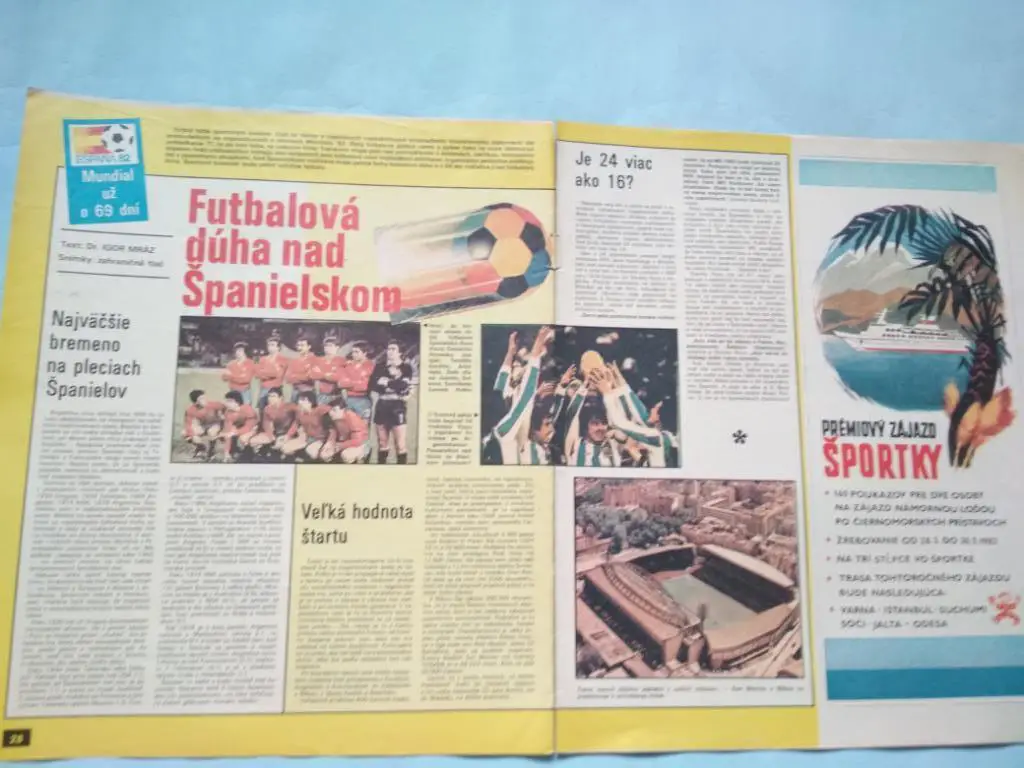 Из журнала Старт 1982 год материал о чм по футболу Испания 82 - чемпион
