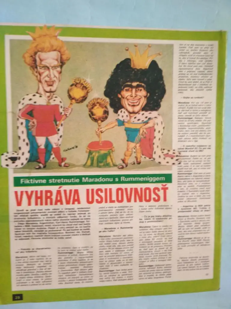 Из журнала Старт 1982 год материал о чм по футболу Испания 82 - шаржи - 2