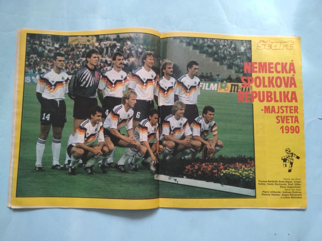 Журнал Старт 1990 г. номер 31-32 итоговый выпуск о чм по футболу в Италии 3