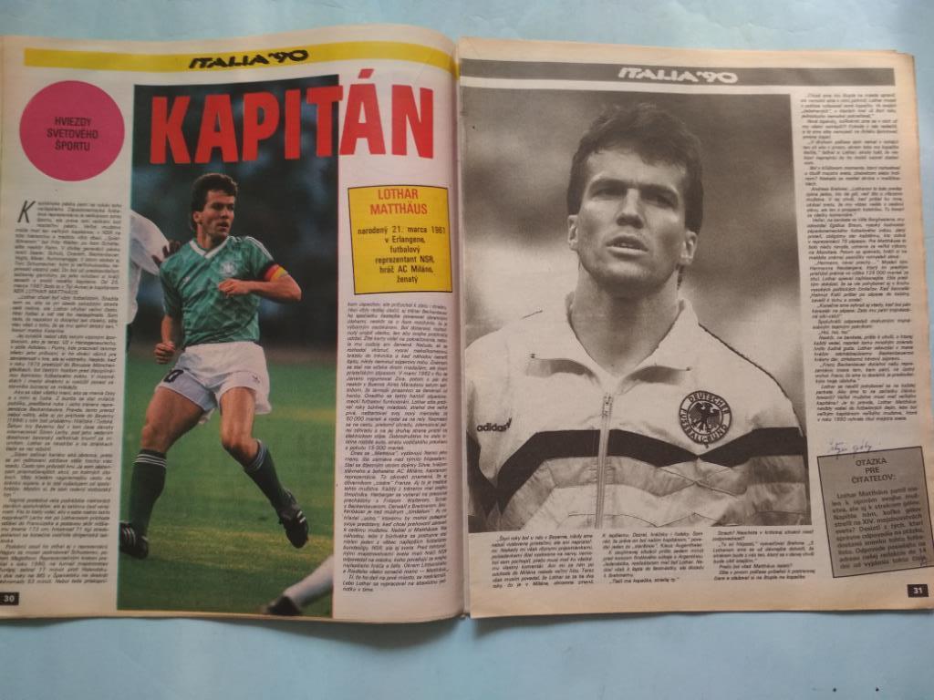 Журнал Старт 1990 г. номер 31-32 итоговый выпуск о чм по футболу в Италии 4