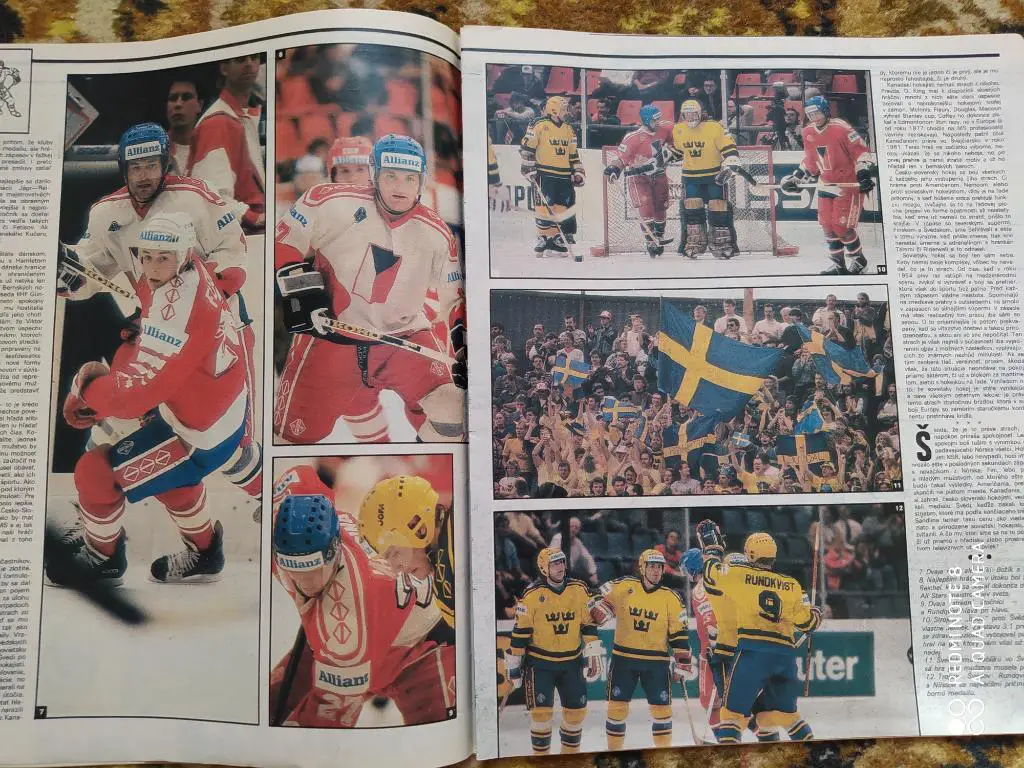 Старт Чехословакия № 21 - 1990 г. спецвыпуск Чемпионат мира по хоккею в Швейцари 3