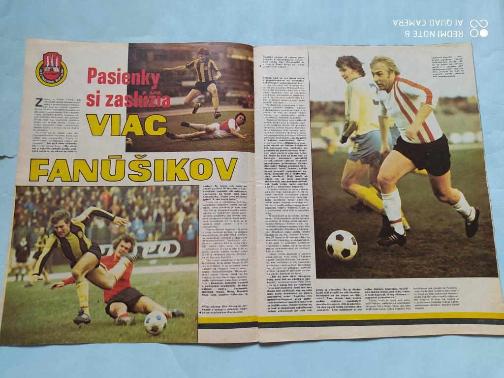 Журнал Старт Чехословакия № 25 за 1977 EXTRA посвящен чешской футбольной лиге 4