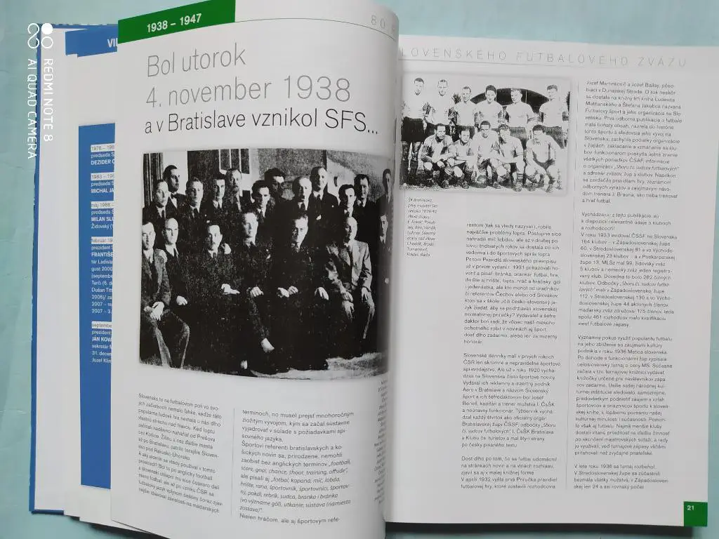 Памятное издание Словацкому футбольному союзу 80 лет - 1938 - 2018 год 1