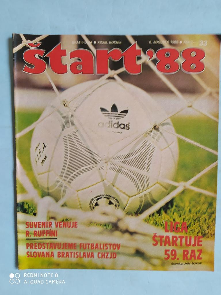 Журнал Старт Чехословакия за 1988 год № 33