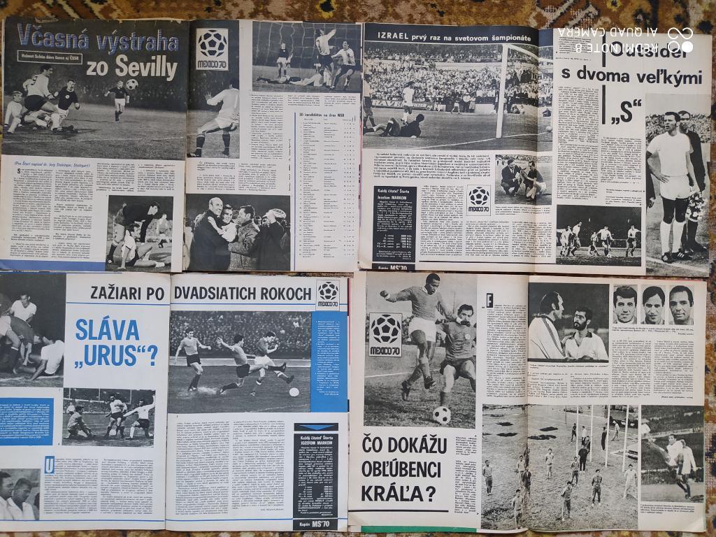 Журналы Старт 1970 г. - № 3-18 сборные участники ЧМ 1970 + № 26,27 чемпион 4