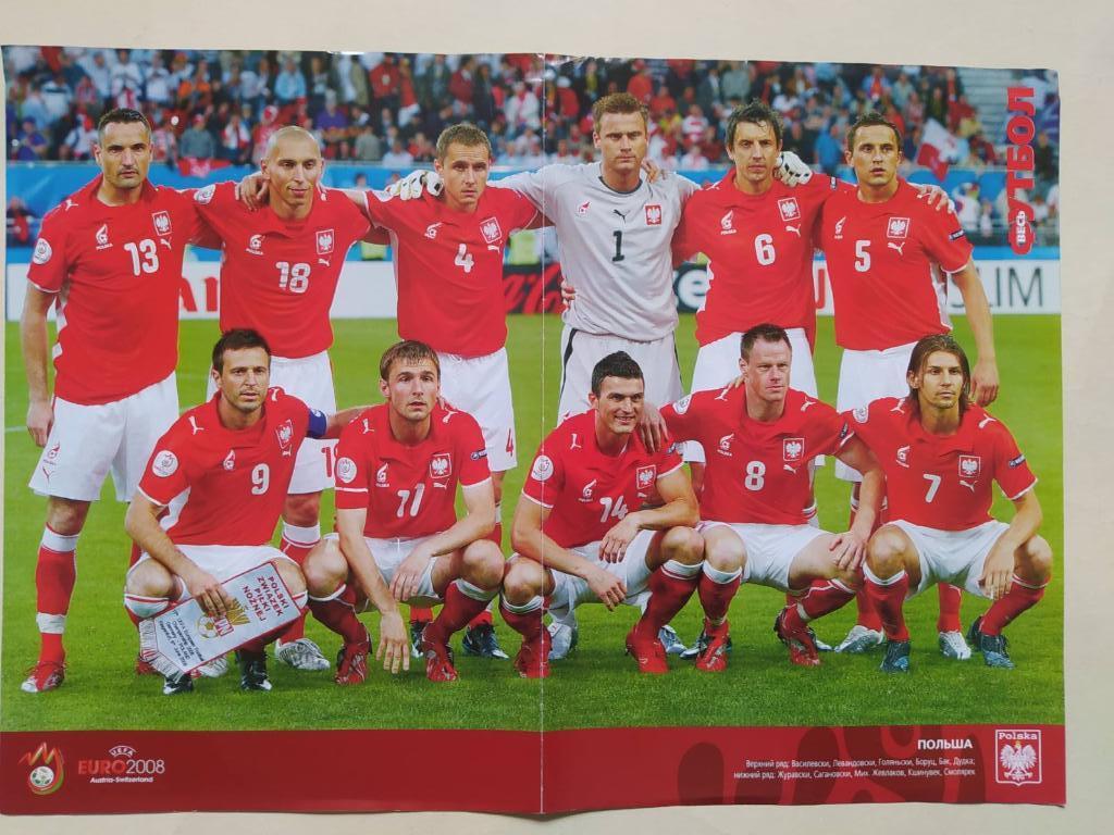 Из журнала Весь Футбол футбольная сборная Австрии,Польша 2008 г. разворот 1