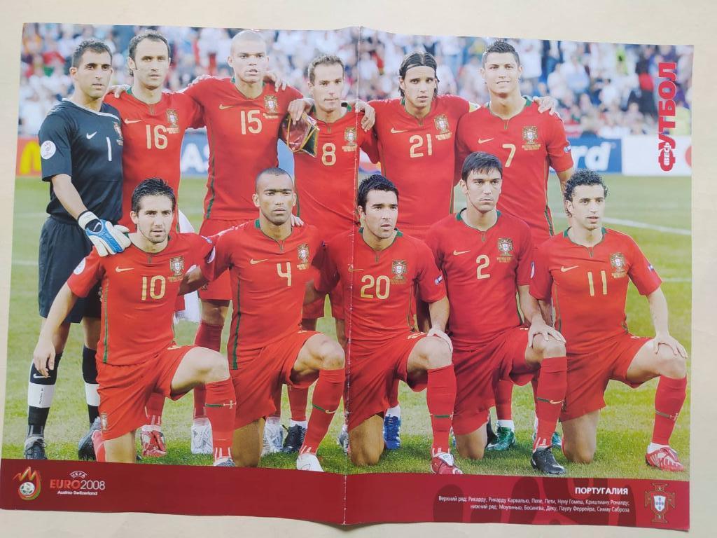 Из журнала Весь Футбол футбольная сборная Турция,Португалия 2008 г. разворот 1