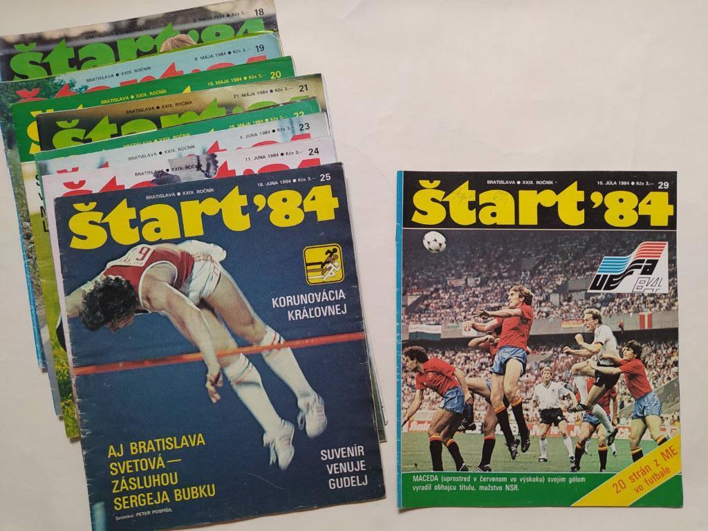 Старт Чехия 1984 г. - № 18 - 25 и № 29 спецвыпуск посвященный ЧЕ по футболу