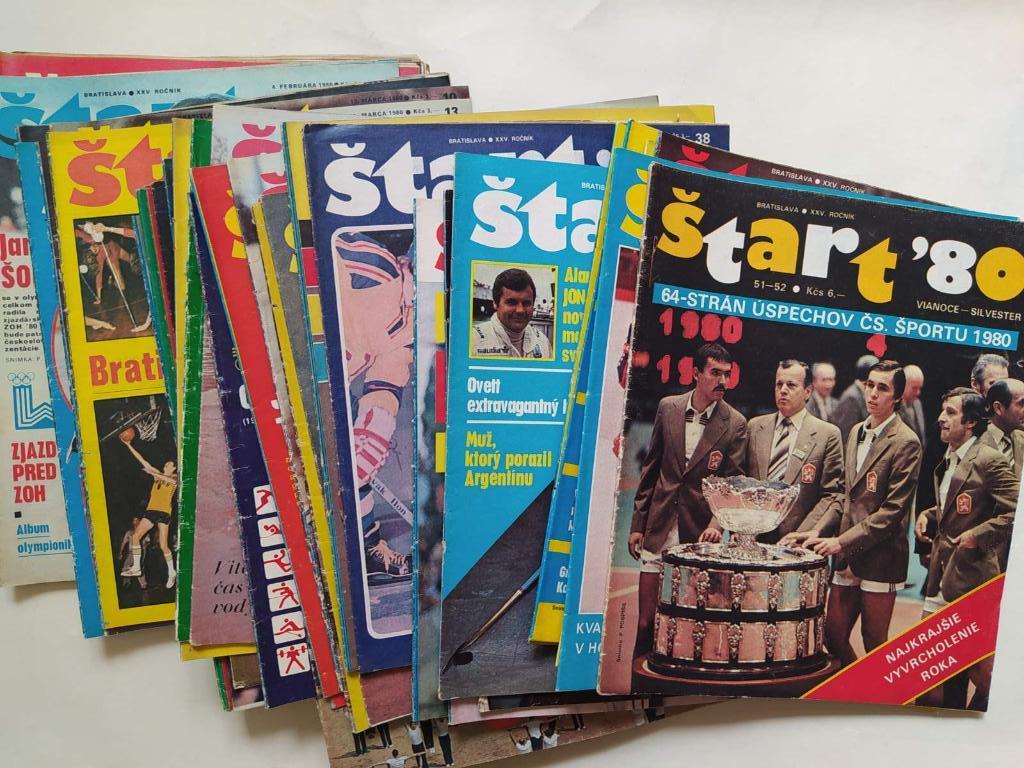 Старт Чехия комплект 1980 год журналы с № 1 по № 52 отдельными номерами 1 лотом