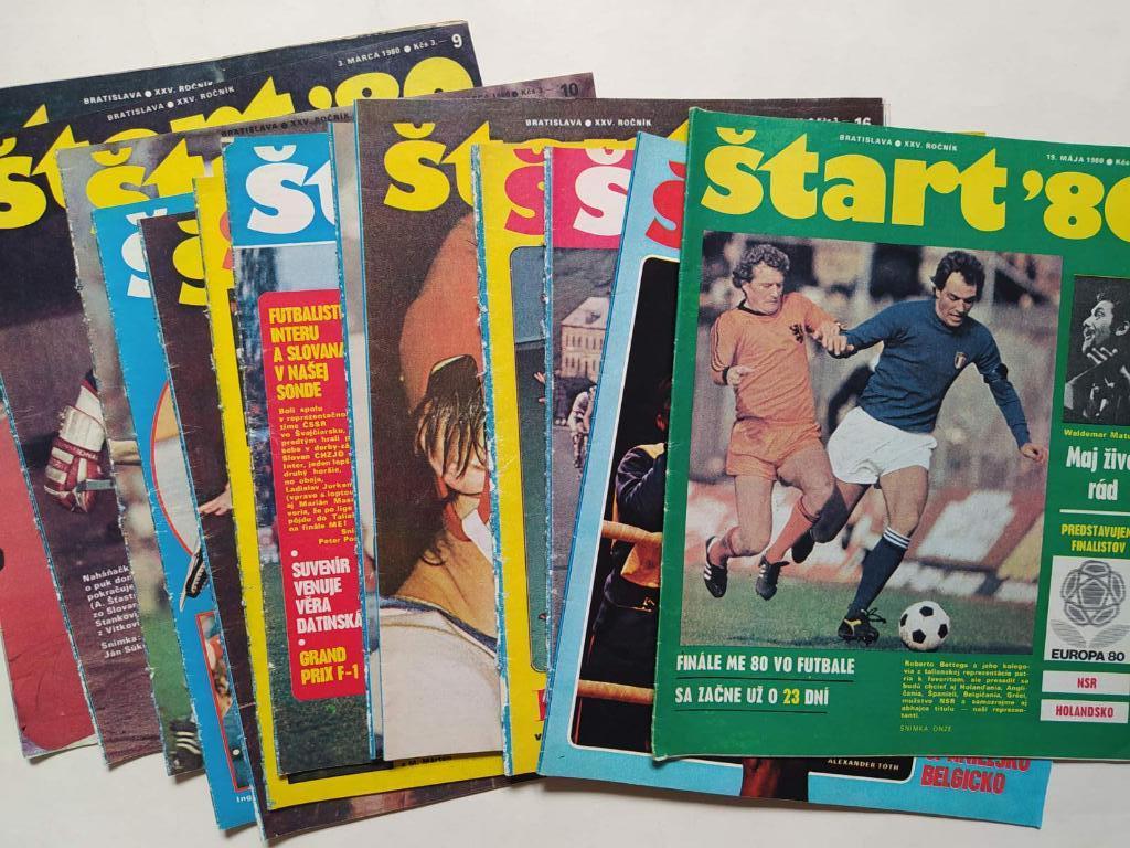 Старт Чехия комплект 1980 год журналы с № 1 по № 52 отдельными номерами 1 лотом 2