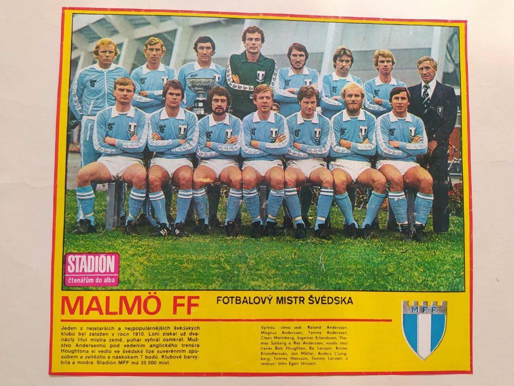 Из журнала Стадион Чехословакия 70-егоды - футбольный клуб Мальме