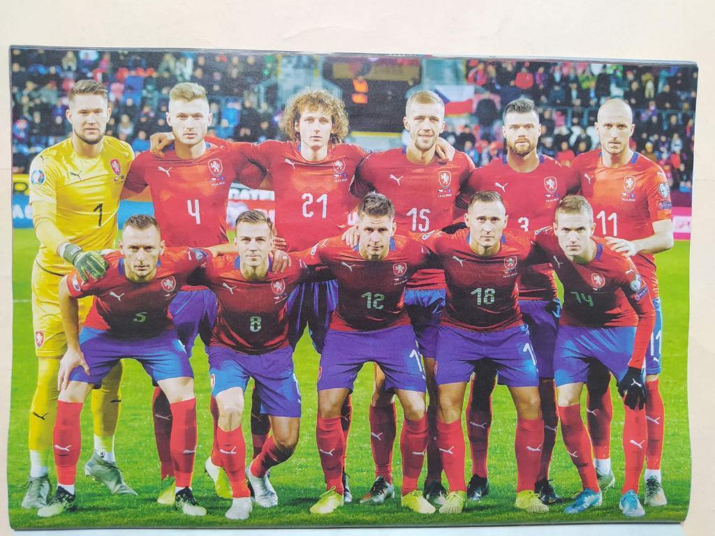 Постер из журнала Футбол Украина участник ЧЕ по футболу 2020 - Чехия