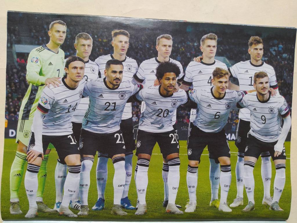 Постер из журнала Футбол Украина участник ЧЕ по футболу 2020 - Германия