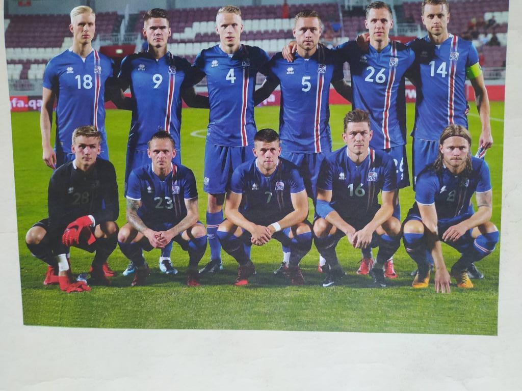 Постер из журнала Футбол Украина участник ЧМ по футболу 2018 - Исландия