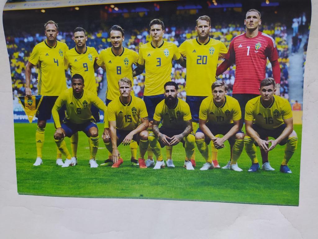 Постер из журнала Футбол Украина участник ЧМ по футболу 2018 - Швеция