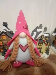 Гном для интерьера - ручная работа из фетра 2