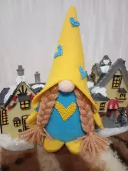 Гном для интерьера - ручная работа из фетра 4