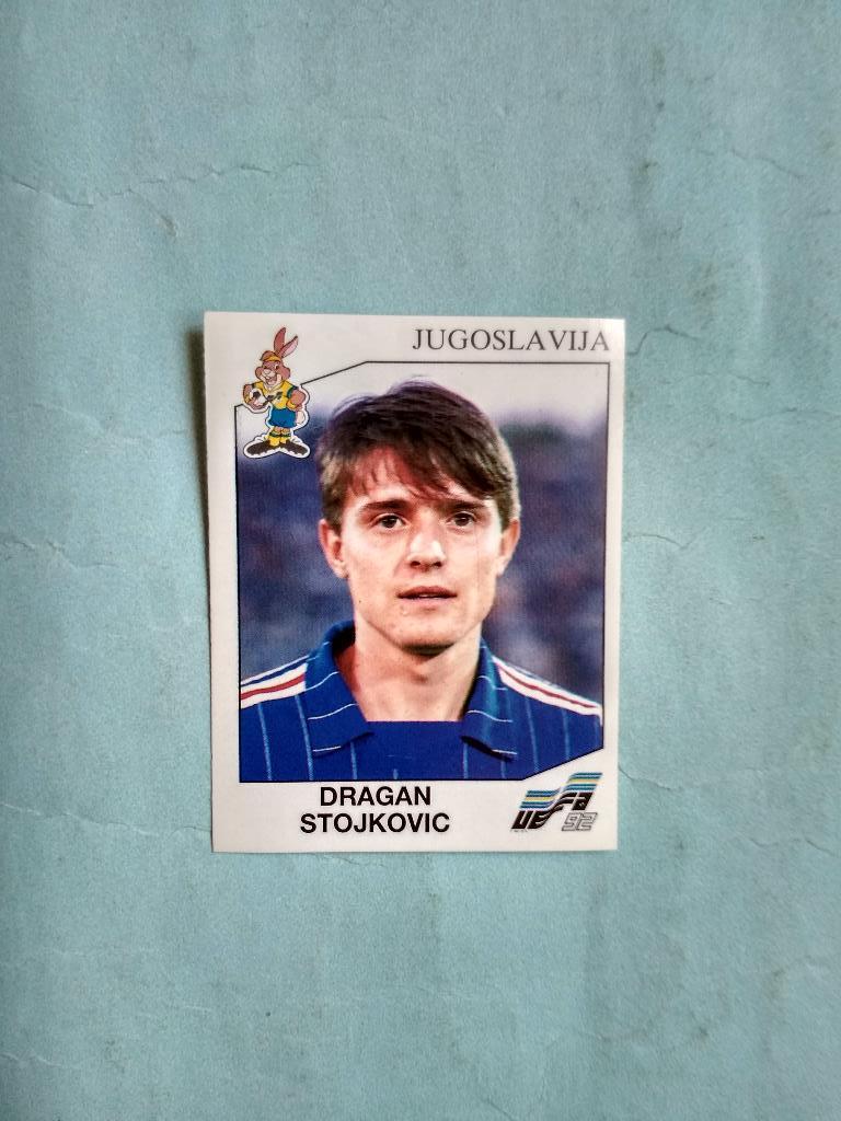 Наклейка ЧЕ - 1992 год PANINI - STOJKOVIC Югославия № 84