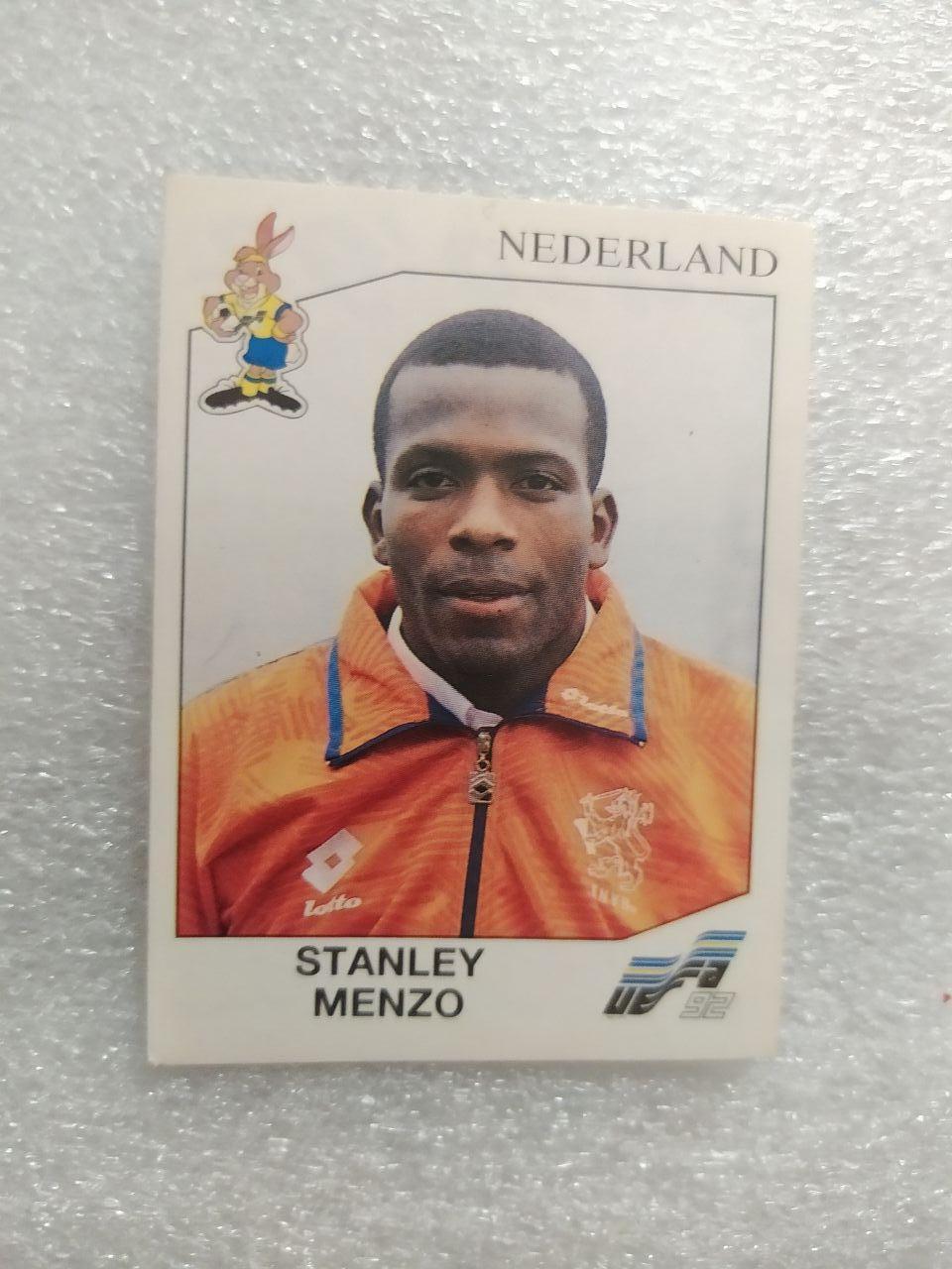 Наклейка ЧЕ - 1992 год PANINI -Stanley Menzo Nederland № 120
