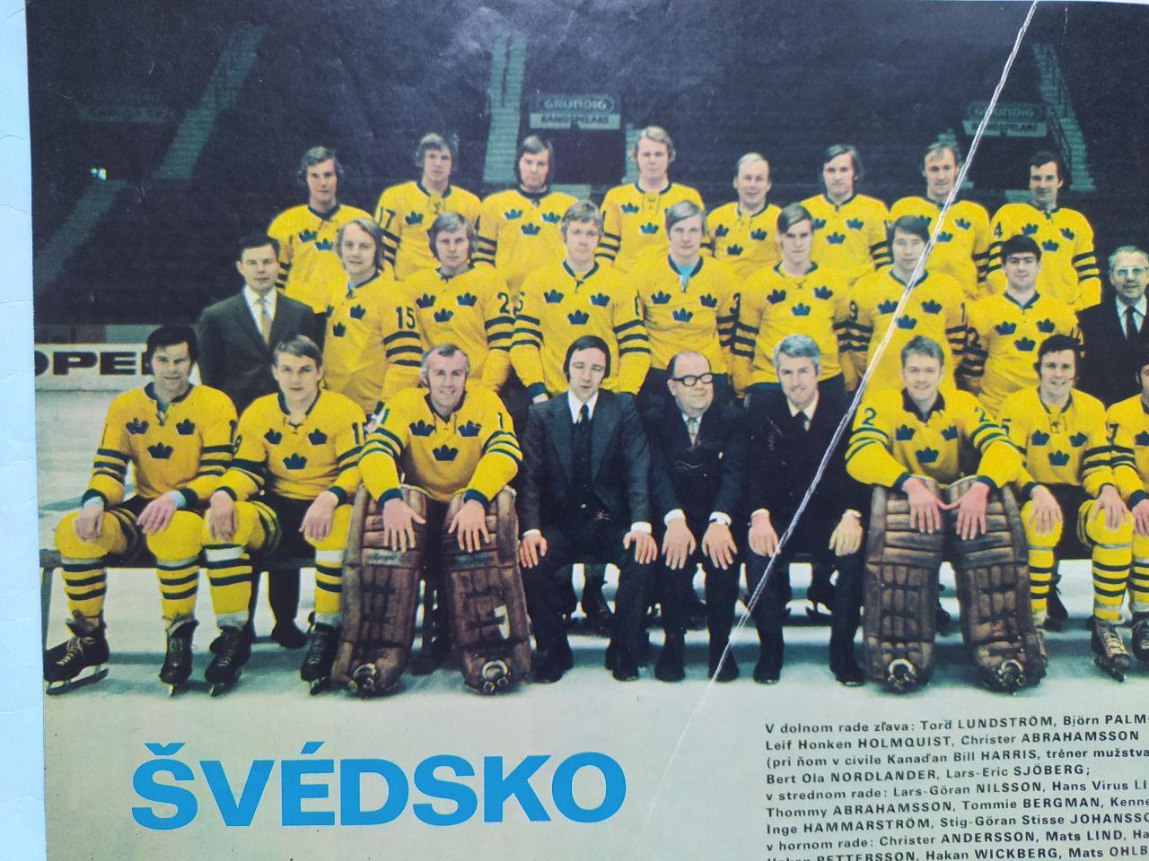 Старт Чехословакия 14 за 1972 год представление сборных на чм по хоккею в Праге 3