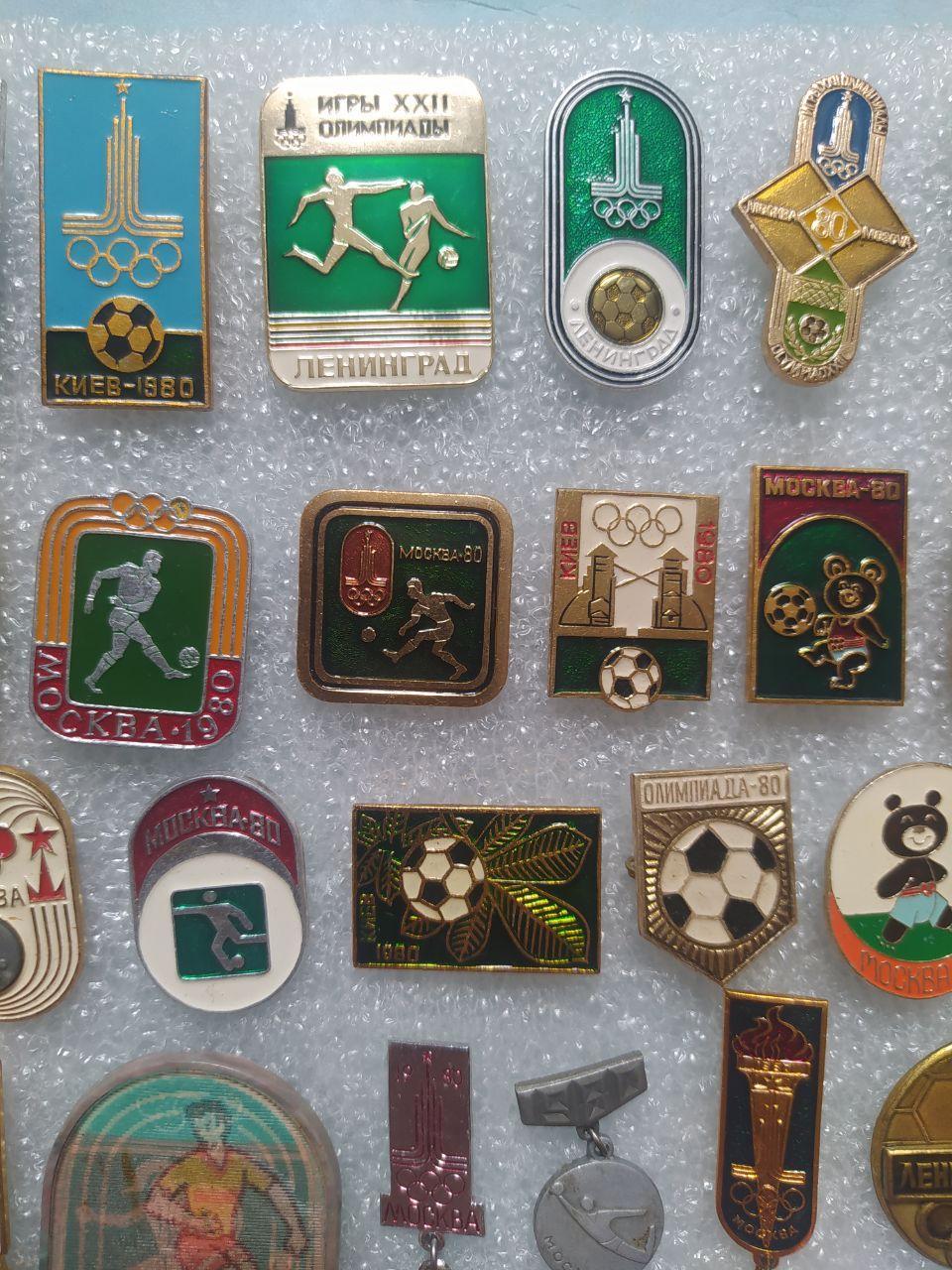Коллекция знаков Олимпиада 1980 год -футбол в знаках Олипиада 1980 год - 75 шт 3