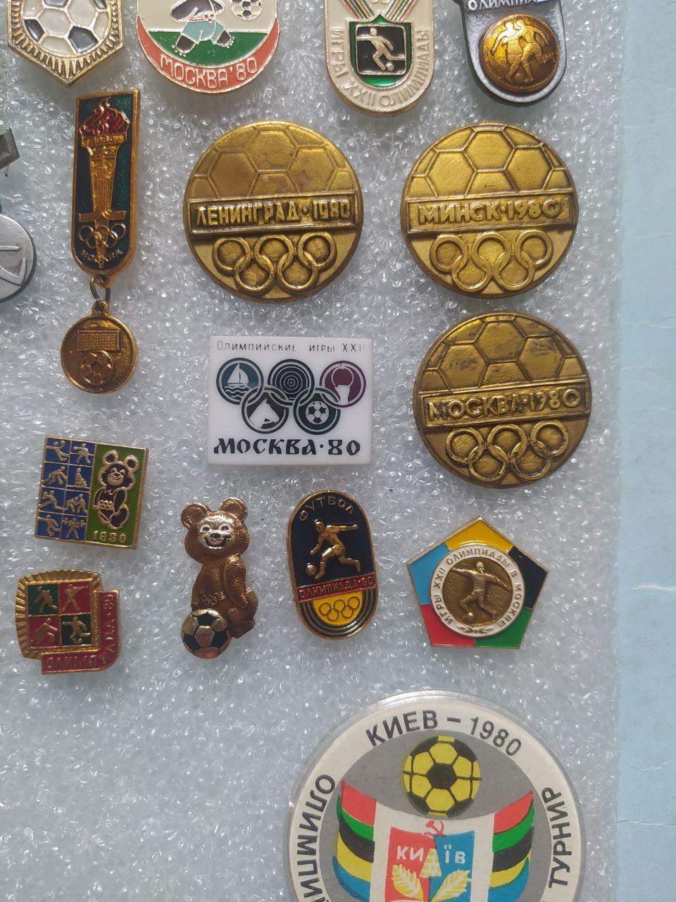 Коллекция знаков Олимпиада 1980 год -футбол в знаках Олипиада 1980 год - 75 шт 6