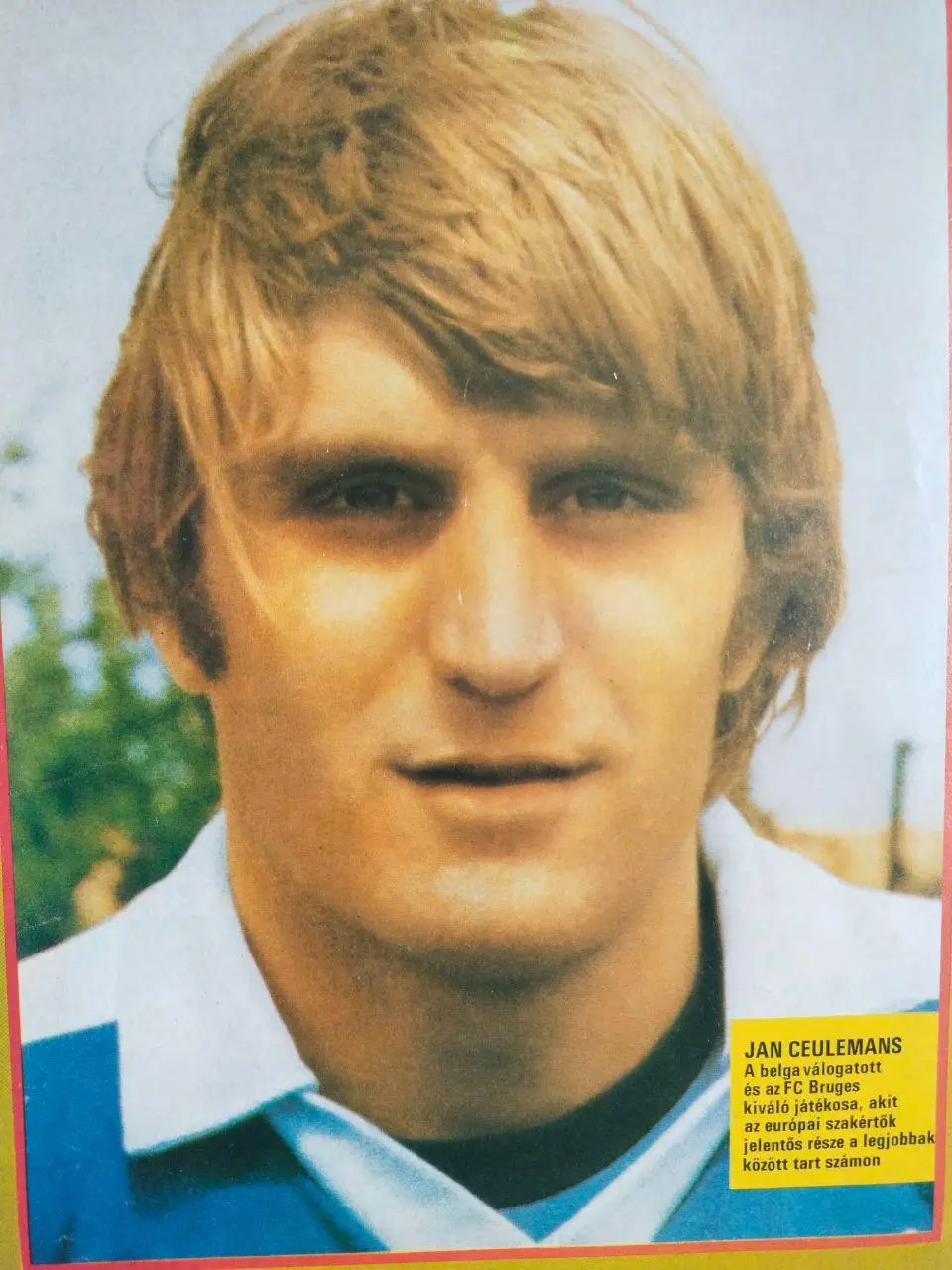 Из журнала LABDARUGAS футболист Ян Кулеманс Бельгия