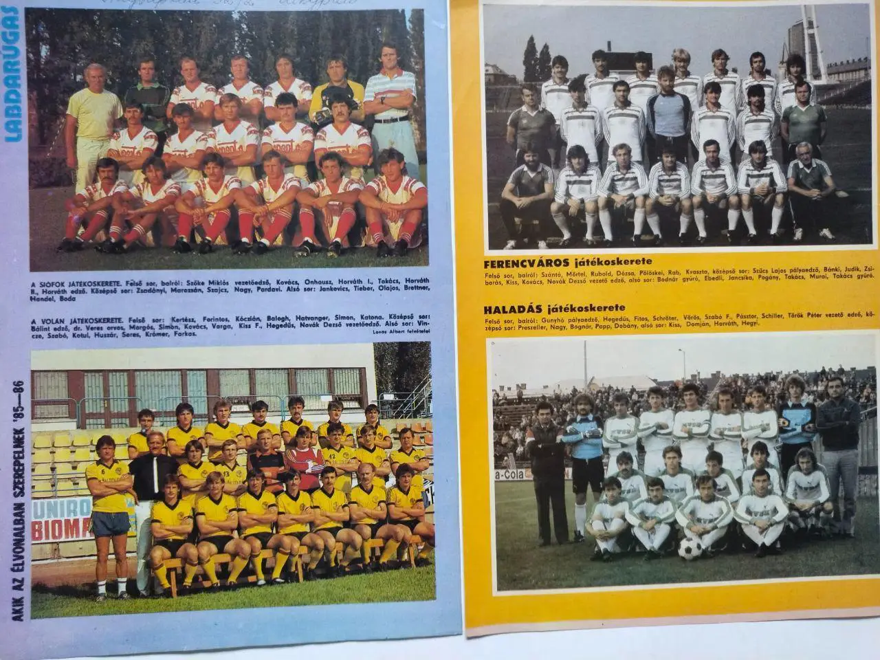 Из журнала LABDARUGAS футбольные команды Венгрии 5
