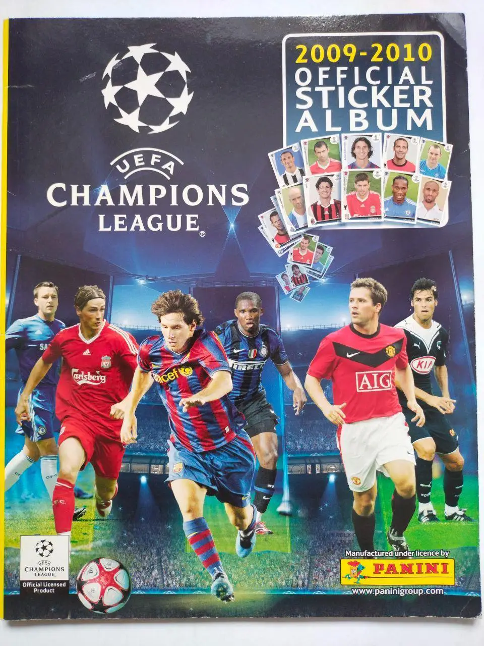 PANINI Лига Чемпионов УЕФА 2009-2010 официальный альбом для наклеек